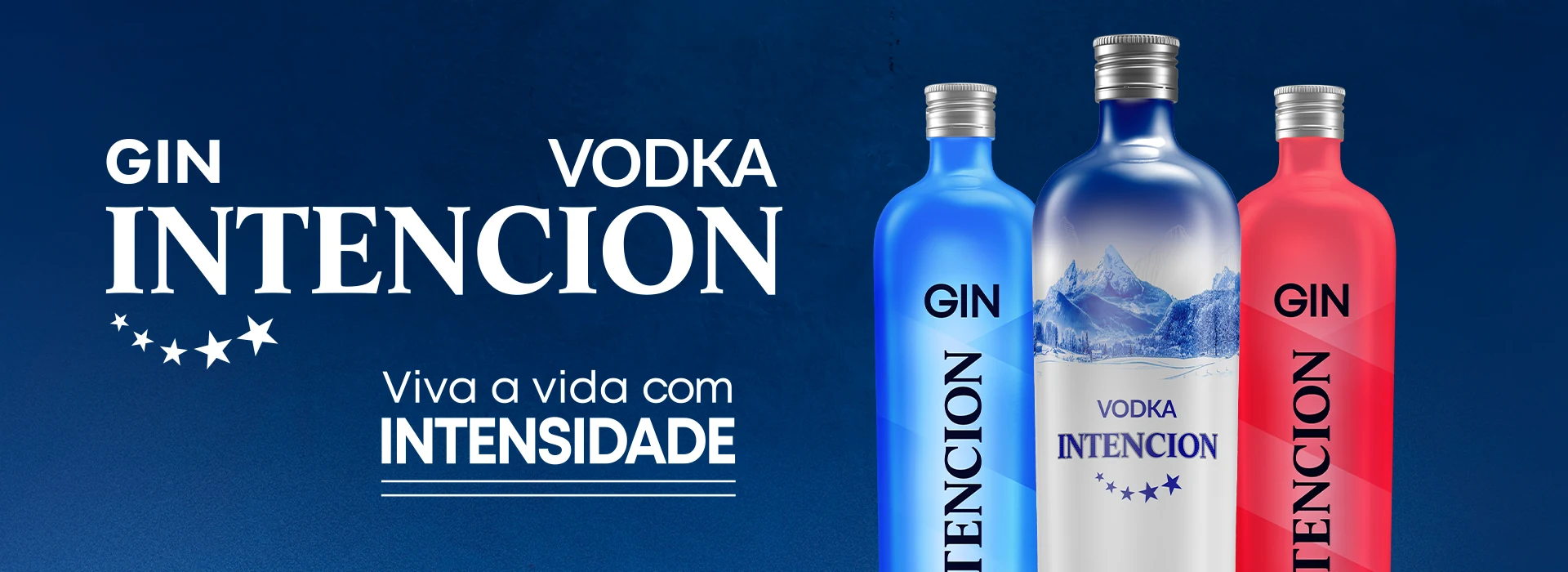 Intencion — gin e vodka. Viva a vida com intensidade.
