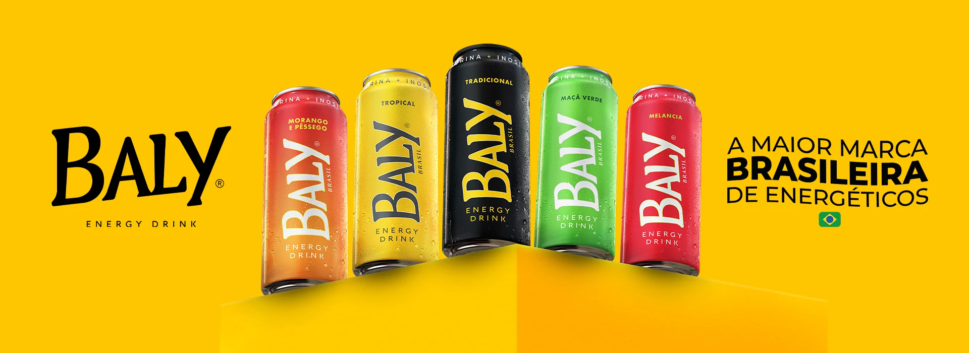 Baly Energy Drink — a maior marca brasileira de energéticos.
