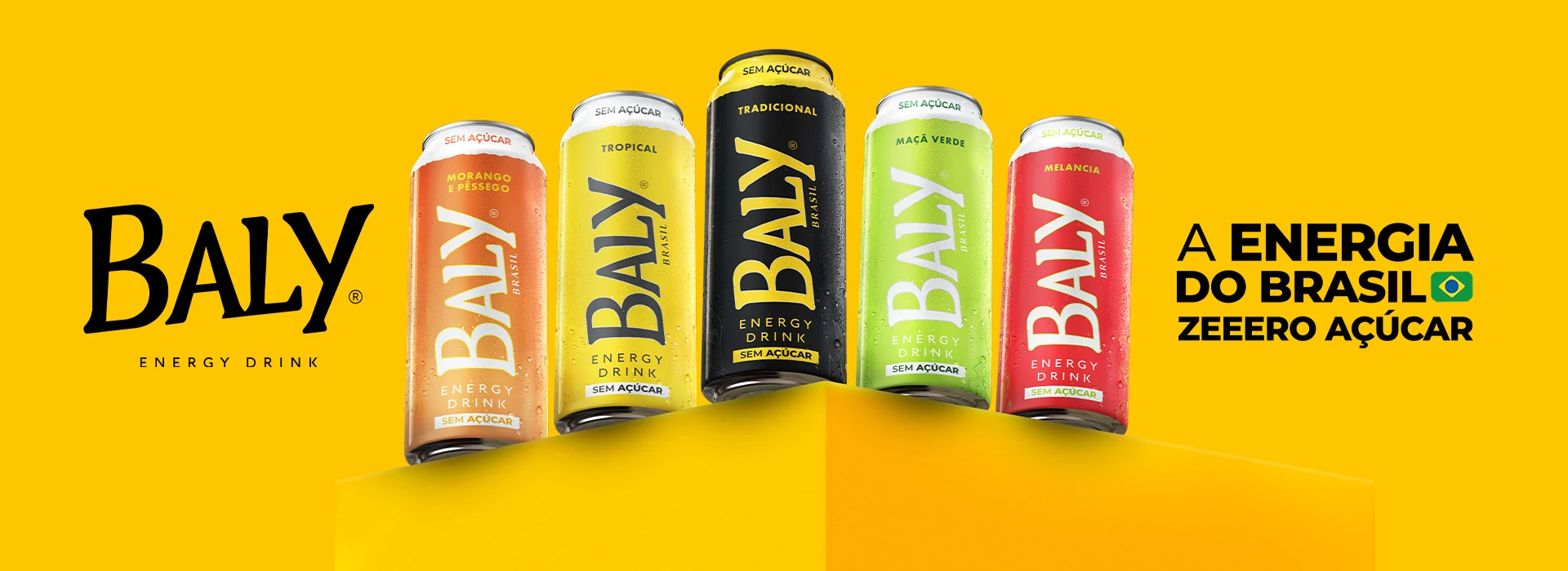 Baly Zero — a energia do Brasil, zero açúcar.
